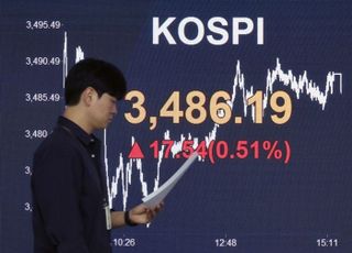 코스피, 사상 최고치 또 경신…3480선 마감 [시황]