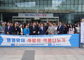 성남지역 식품업체 27개사, 1억2800만원 상당 기부