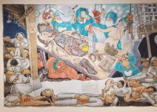 대구 중구청 "홍성담 그림 내려라"...尹 어떻게 그렸길래?