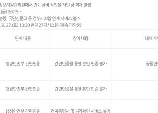 국정자원 화재 여파…서울시 민원 서비스도 차질