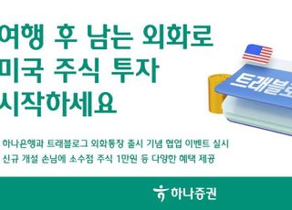 하나증권, 하나은행과 트래블로그 외화통장 출시 기념 이벤트