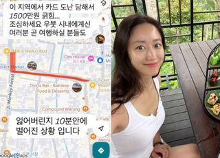 전혜빈도 당했다…"발리서 카드절도, 1500만원 긁혀"
