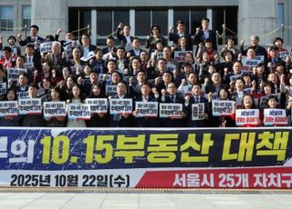 국회 몰려간 서울 野 구의원들…"10·15 부동산 계엄, 전면 폐기하라"