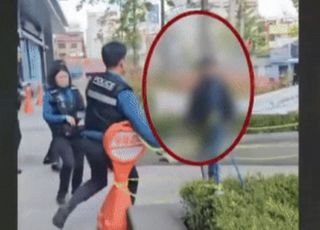 [영상] 대낮 흉기 난동 부린 러시아인...결국 체포