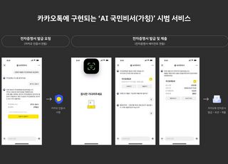 카카오톡 내 'AI 국민비서' 생긴다…카카오, 행안부와 업무협약