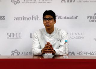 정현 1회전 탈락 “원하는 경기력 보여주지 못했다” [유진투자증권 서울오픈]
