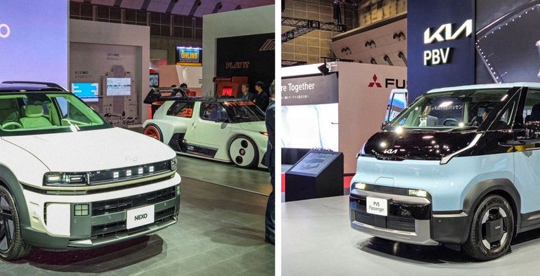 日서 나뉜 현대차·기아 전략… 형은 '이상' 좇고, 동생은 '시장 침투' [재팬 모빌리티쇼 2025]