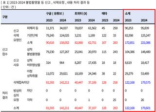 "불법촬영물 40만건 신고에도 심의 제자리…피해 구제 수개월 지연"