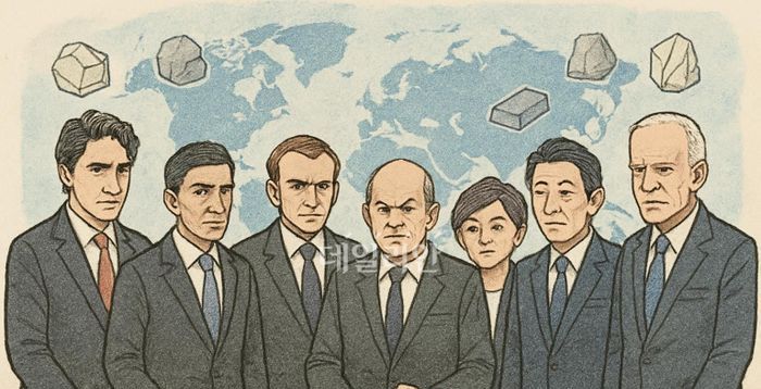 G7, 中 희토류 장악에 대응…'거미줄' 광물 동맹 출범