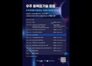 우주청, 저궤도 융복합 기술 공유 위한 ‘융복합기술 포럼’ 개최