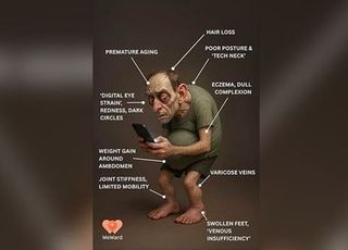 "거의 골룸" 현대인의 미래...2050년 이렇게 변한다