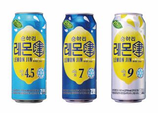 롯데칠성 ‘순하리 레몬진’ 제로 슈거로 새단장