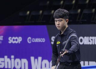 10대 유망주 김도현 ‘앳된 얼굴’ [광주 당구월드컵 포토]