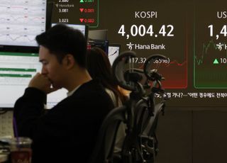 급락 코스피, 개인 매수세에 4000선 사수 [시황]