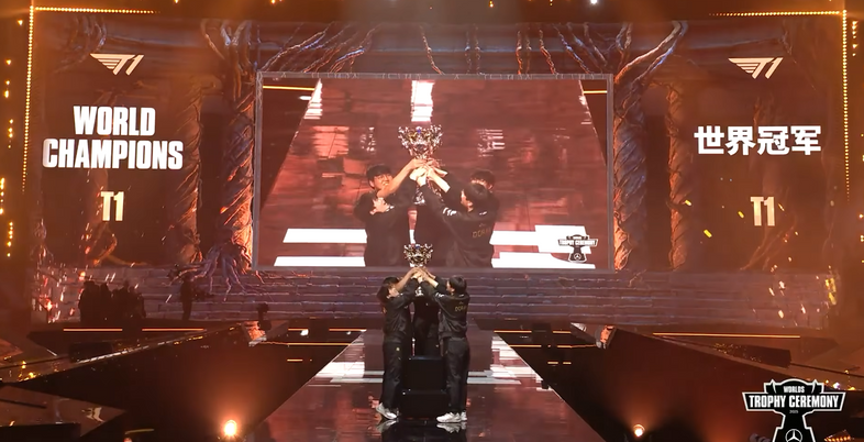 '왕조'는 흔들리되 무너지지 않았다…가장 낮은 곳에서 이룬 T1의 'V6·3연패'[2025 롤드컵]