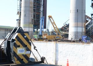울산화력발전소 붕괴사고 닷새째…“4·6호기 해체는 구조 위한 조치”