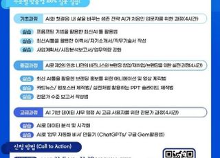 화성특례시, 시민 대상 AI 특강 운영…기초, 중급, 고급의 3단계