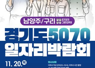 경기도일자리재단, ‘경기도 5070 일자리박람회 in 남양주+구리’ 개최