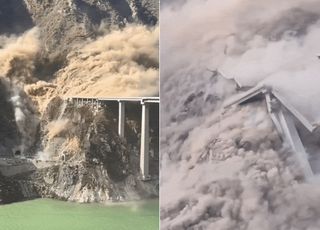 758m 다리 돌연 붕괴…완공 10개월 만에 와르르르