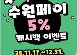 [수원 소식] 수원페이 사용자, 17일부터 5% 캐시백