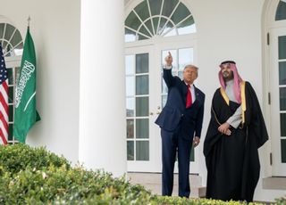 사우디 빈 살만, 7년만에 방미해 "1460조원 투자"…美, 국빈 예우