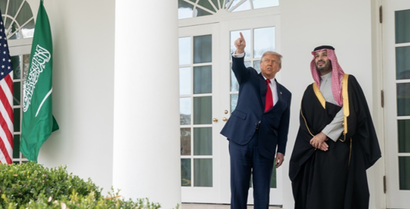 사우디 빈 살만, 7년만에 방미해 "1460조원 투자"…美, 국빈 예우