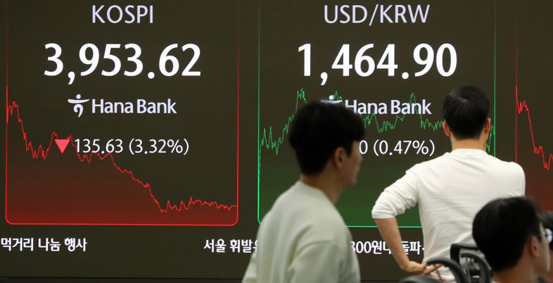 AI 거품론에 '휘청'…코스피 장중 3900선 붕괴 [시황]