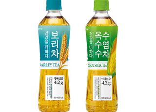 롯데칠성, ‘더하다 보리차‧옥수수수염차’ 패키지 리뉴얼