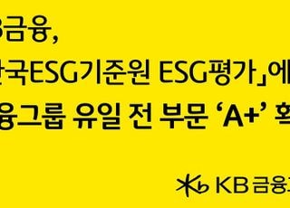 KB금융, 앞서나가는 ESG…전 부문 'A+' 획득