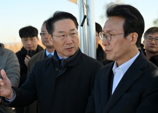 유정복 인천시장, 김민석 국무총리 만나 …수도권매립지현안 논의