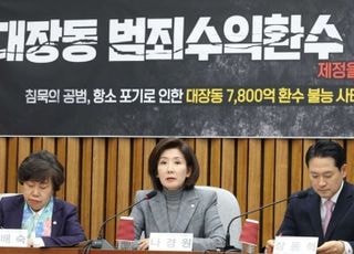 "부패권력 겨누는 칼날"…국민의힘, '대장동 범죄수익 환수 특별법' 당론 추진