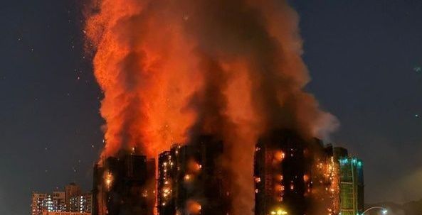 홍콩 고층 아파트 대형 화재 사망 44명·실종 279명…인명 피해 늘어날 듯