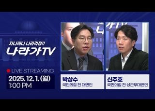 12·3 비상계엄 1년 정국 진단…‘나라가TV’ 12월1일 생방송