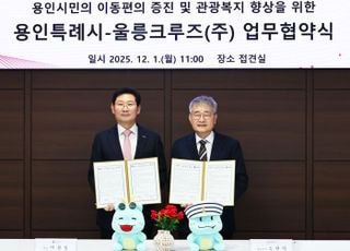 용인특례시, 울릉크루즈와 업무협약 체결…선박요금 최대 20% 할인