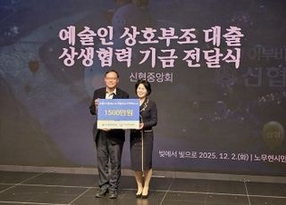 신협, K-문화 예술인 지원금 1500만원 후원
