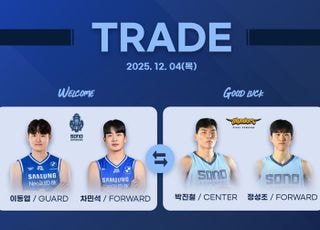 프로농구 소노, 삼성과 2:2 트레이드…이동엽·차민석 영입