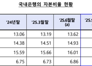3분기 은행권 보통주자본비율 소폭 하락…“환율 영향 불확실성, 추가 모니터링”