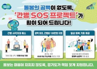 경기도 ‘간병 SOS 프로젝트’ 2월 시행 후 수혜자 1000명 넘어