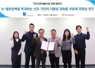 대웅제약, 다발성경화증 신약 후보물질 국가과제 선정