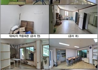 경기도, 호우피해 가평 2개 마을회관 복구