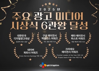 CJ메조미디어, 디지털광고대상 등 주요 시상식서 6관왕