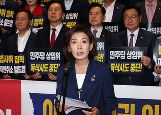 "사투리도 못쓰게 하는 입틀막"…나경원, '노' 발언 논란 관련 조국 정조준