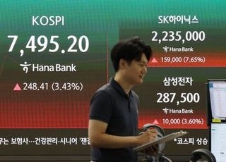 코스피 나흘 만에 반등…삼전·닉스 강세에 7500선 [시황]