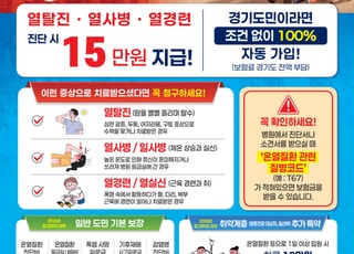 "폭염 피해 병원 진료 받았다면 기후보험 챙기세요"