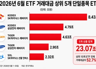 ETF 절반 집어삼킨 삼전·닉스 레버리지…23조 '베팅'