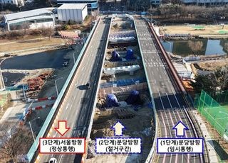 성남시, 수내교 분당방향 개통 12월로 5개월 연기
