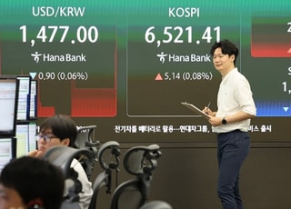 ‘갈팡질팡’ 코스피, 삼전닉스 반등에도 6500선 횡보 [시황]