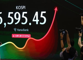 코스피, 하루에만 17.91% 올랐다…사상 최대 상승률 [시황]